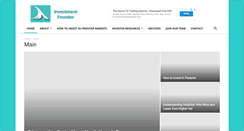 Desktop Screenshot of investmentfrontier.com